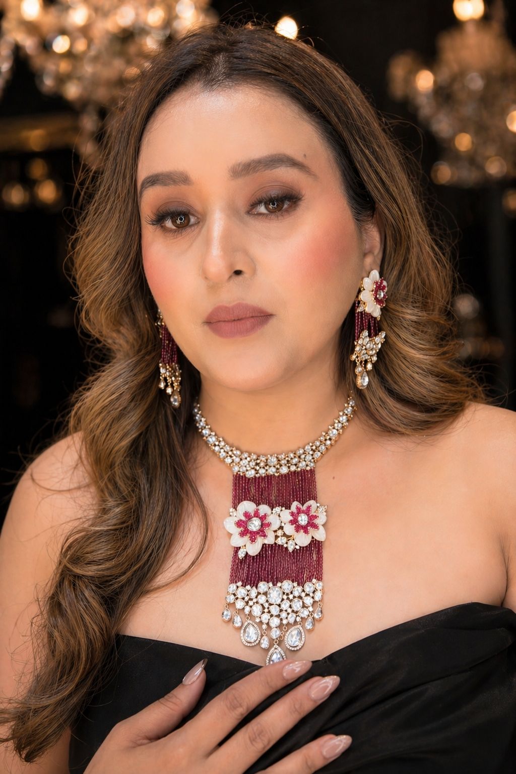Ruby Bloom Luxe Polki Set