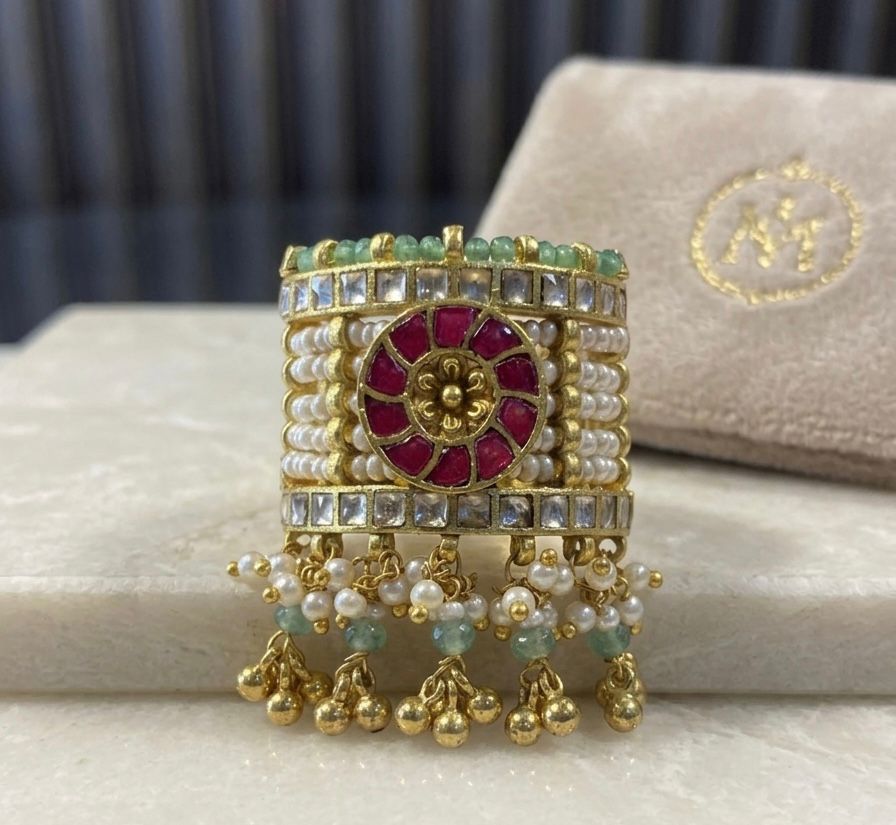 Heritage Pearl Jhumka Ring