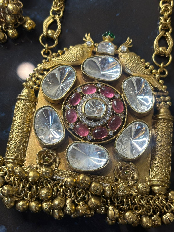 The Regal Radiance Polki Long Necklace set