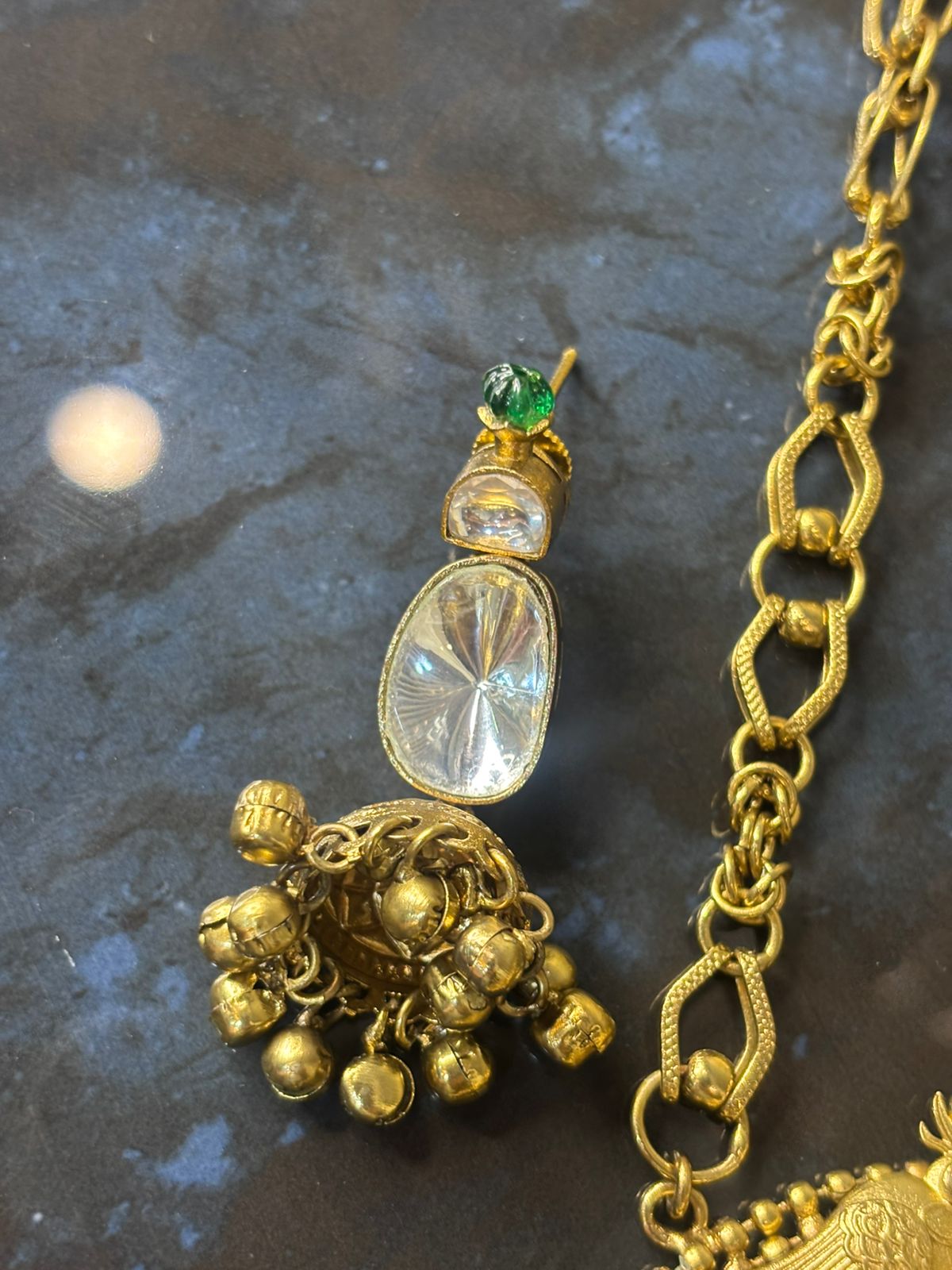 The Regal Radiance Polki Long Necklace set