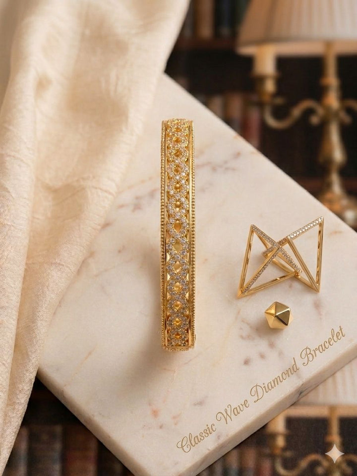 Classic Wave Diamond Bracelet