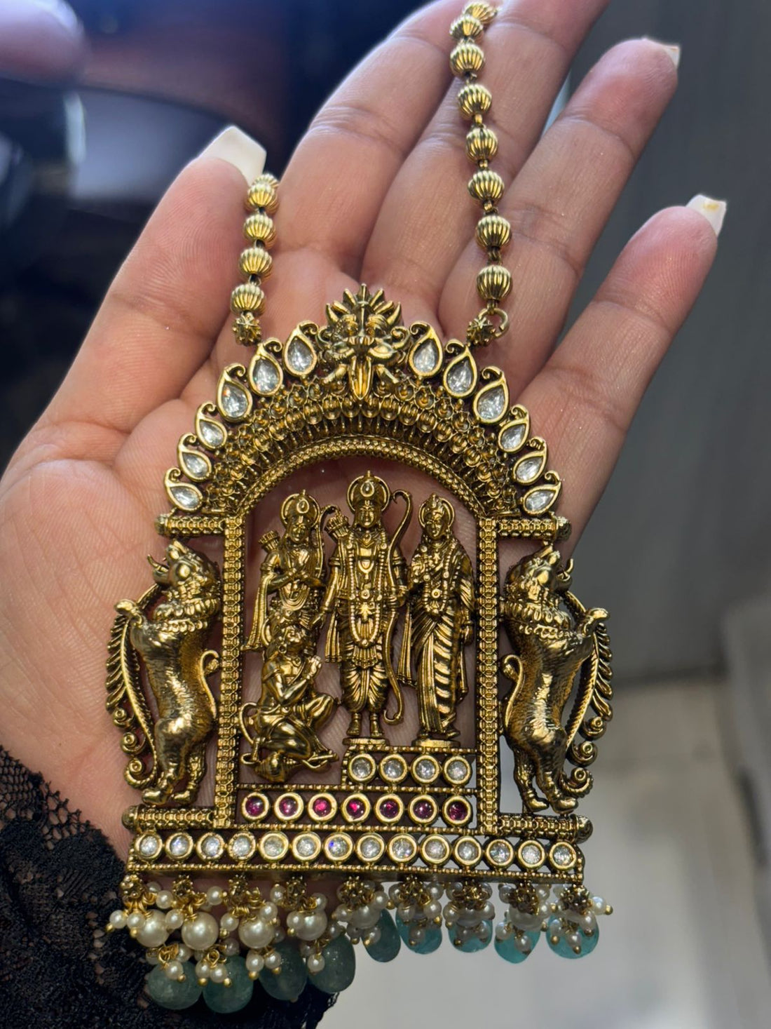 The Divine Ram Darbar Long Necklace Set