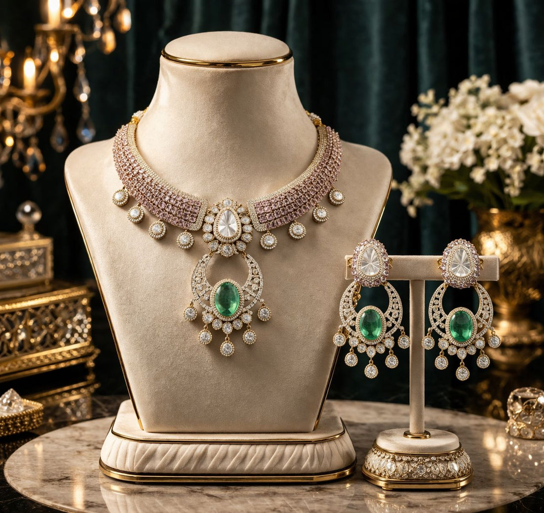 Blush Aura Necklace Set