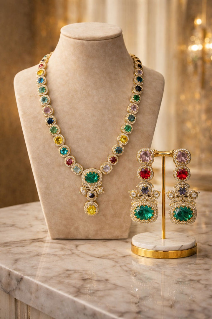 Savyasa Royale Multicolour Necklace Set