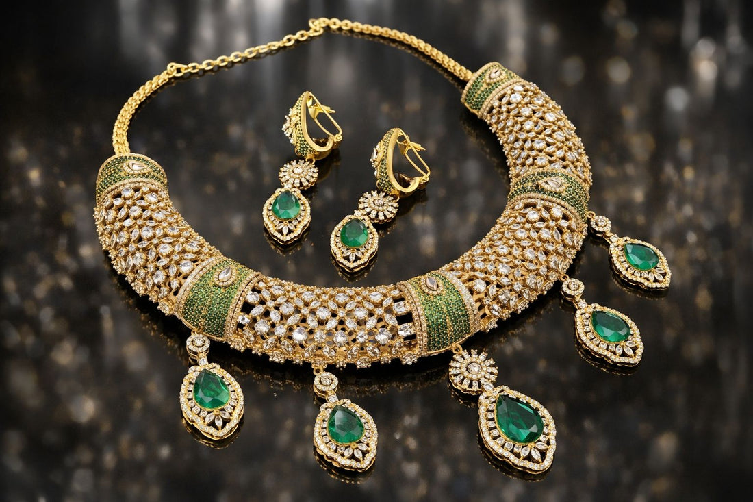 Vihana Emerald Necklace Set