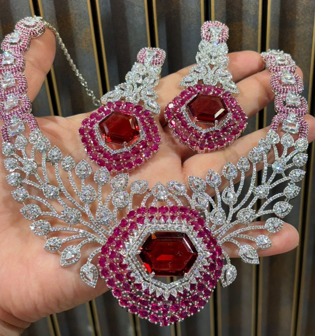 Velvet Ruby Luxe Necklace Set