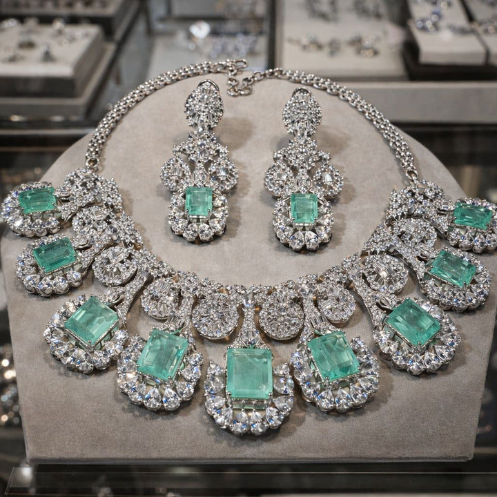 Elara Mint Necklace Set