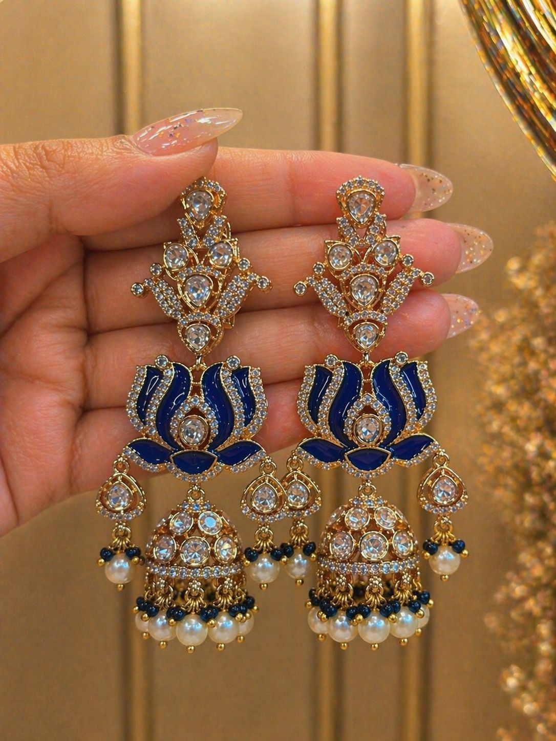 Lumina Fleur Jhumkas