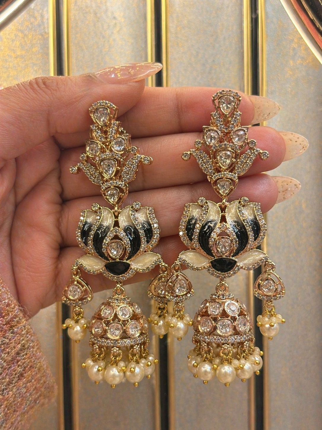 Lumina Fleur Jhumkas