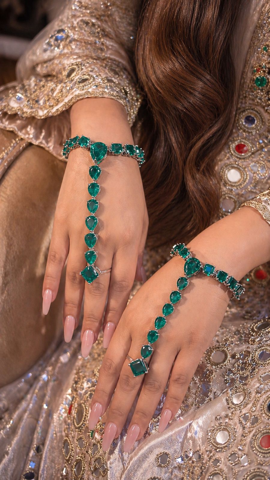 Emerald Luxe Hand Harness