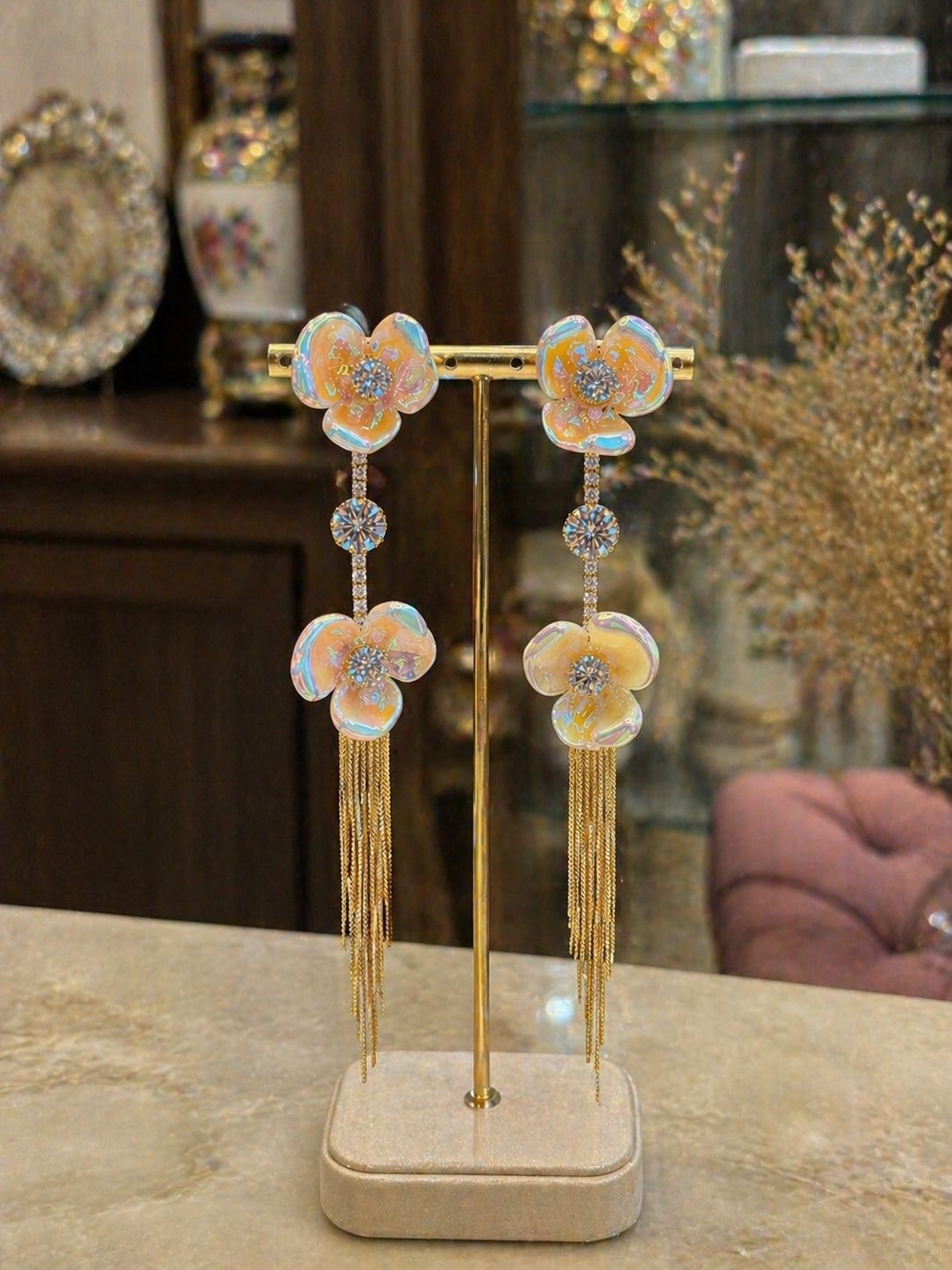 Lily Bloom Tassel Earrings