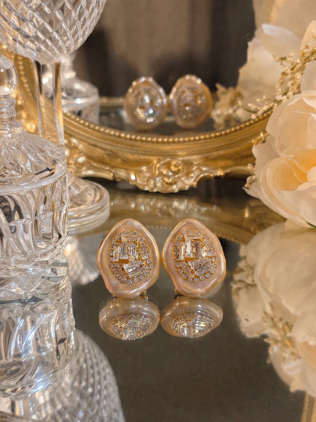 Golden Halo Studs