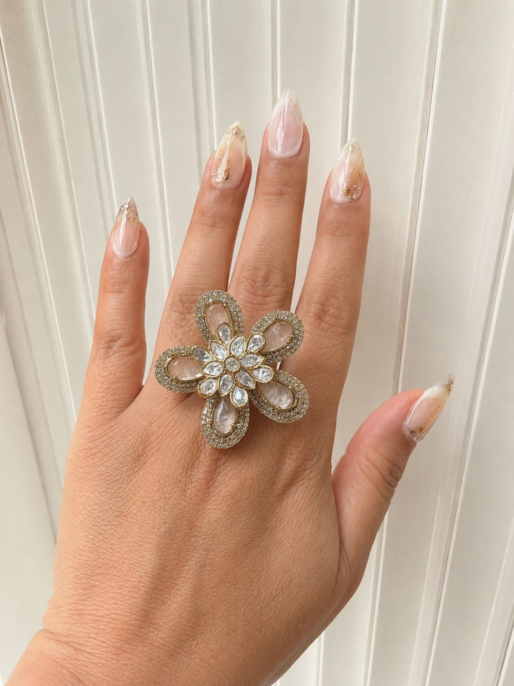 Floral Grace Statement Ring