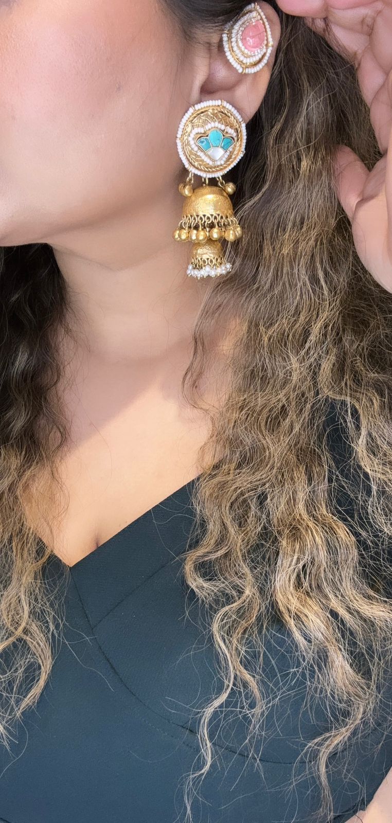 Aarini Ear Cuff Jhumkas