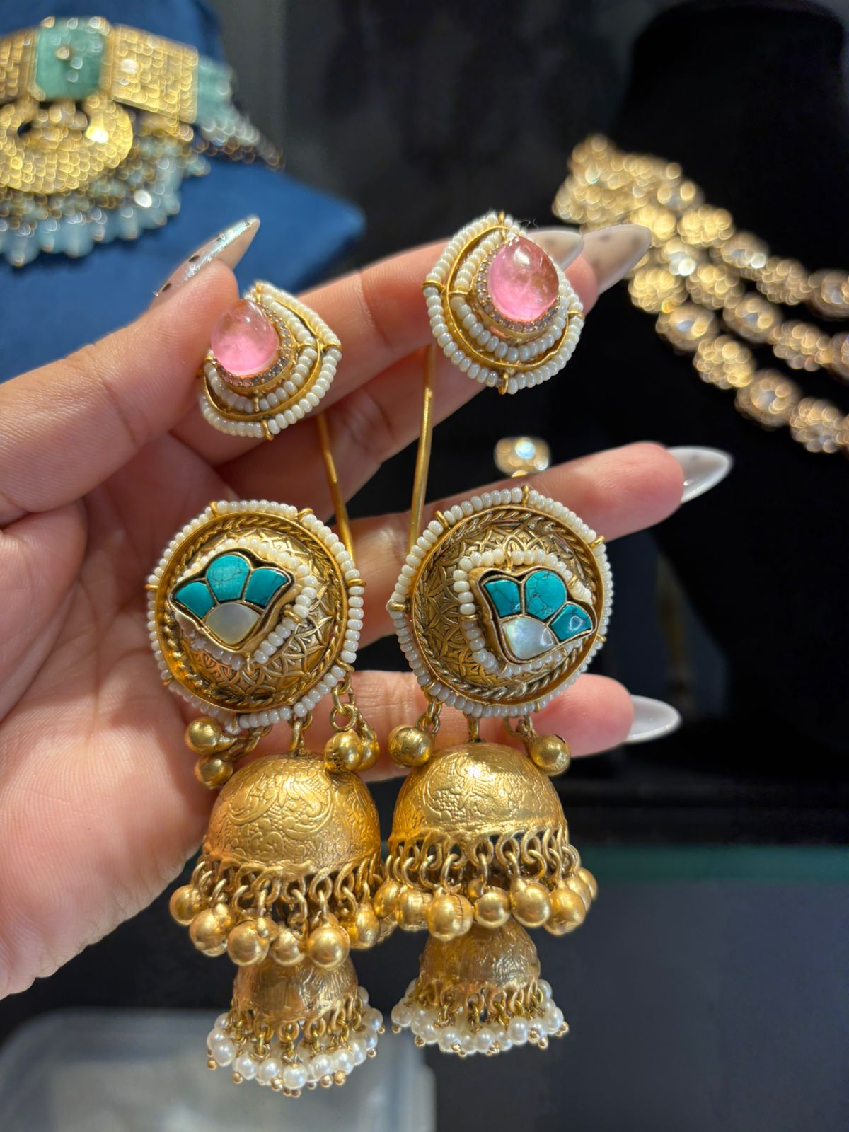 Aarini Ear Cuff Jhumkas