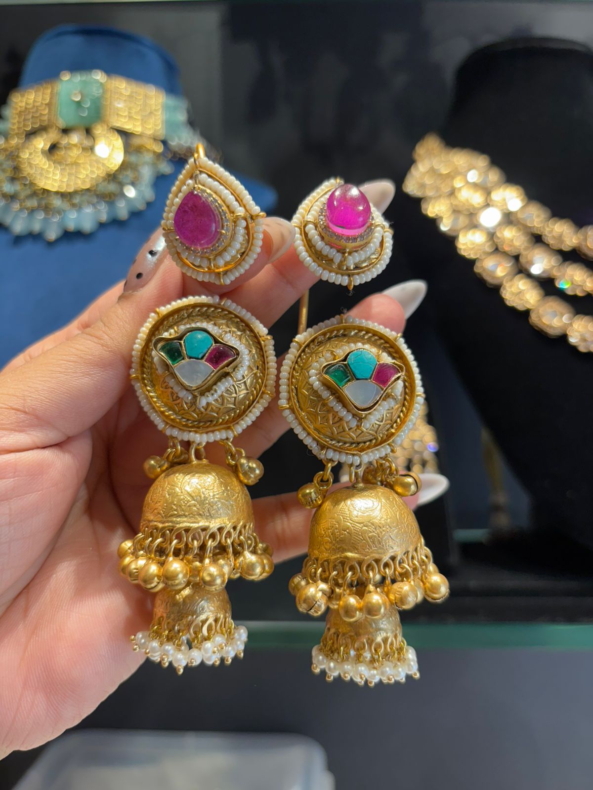 Aarini Ear Cuff Jhumkas