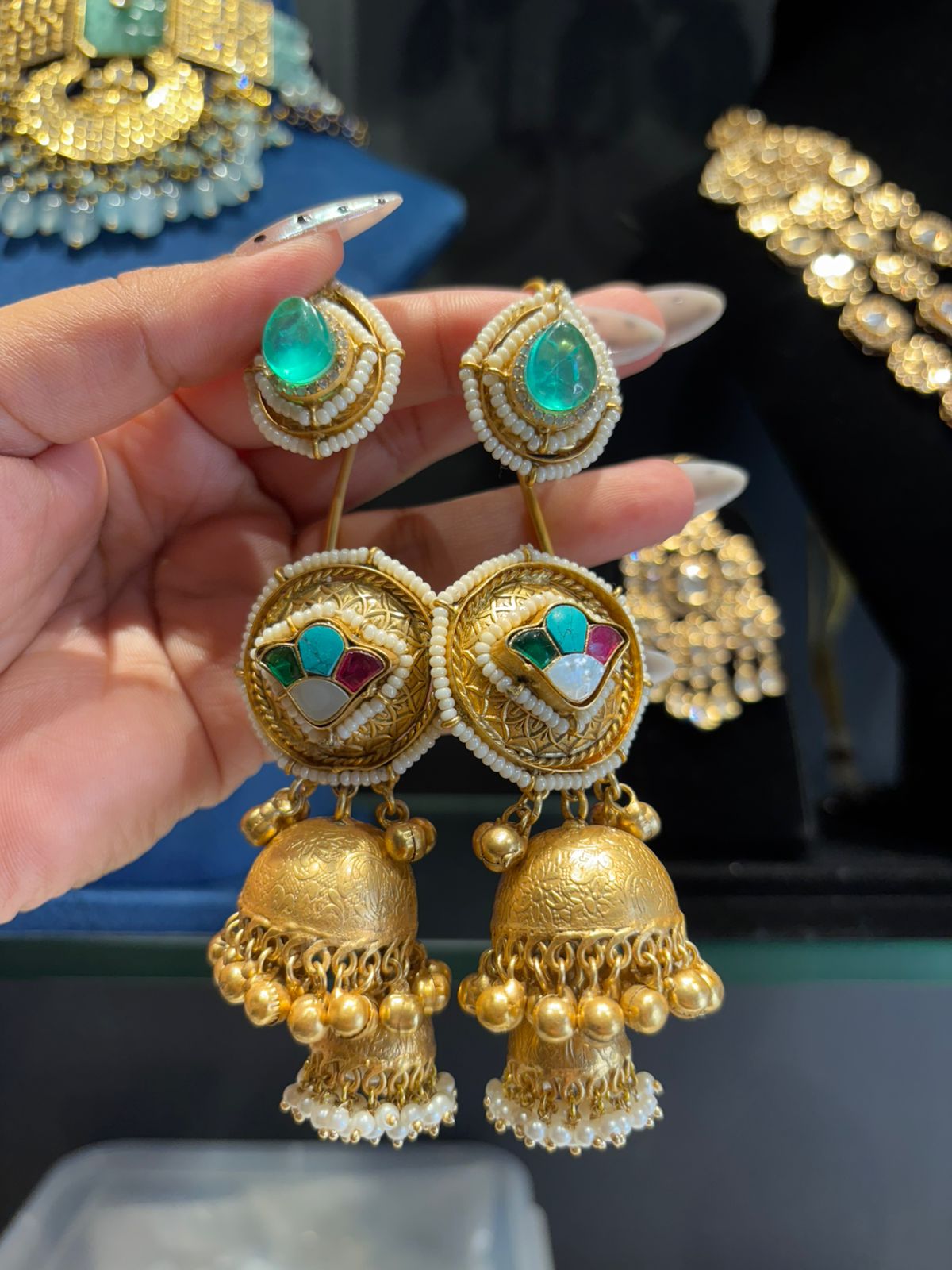 Aarini Ear Cuff Jhumkas