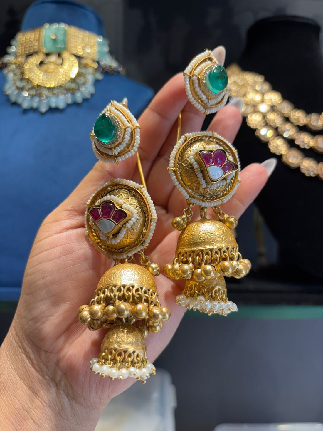 Aarini Ear Cuff Jhumkas