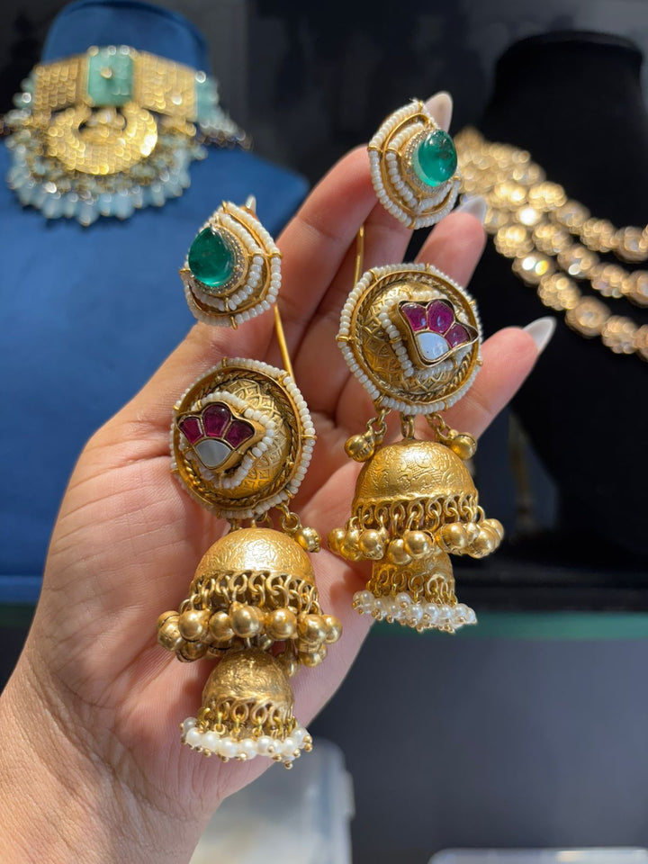 Aarini Ear Cuff Jhumkas
