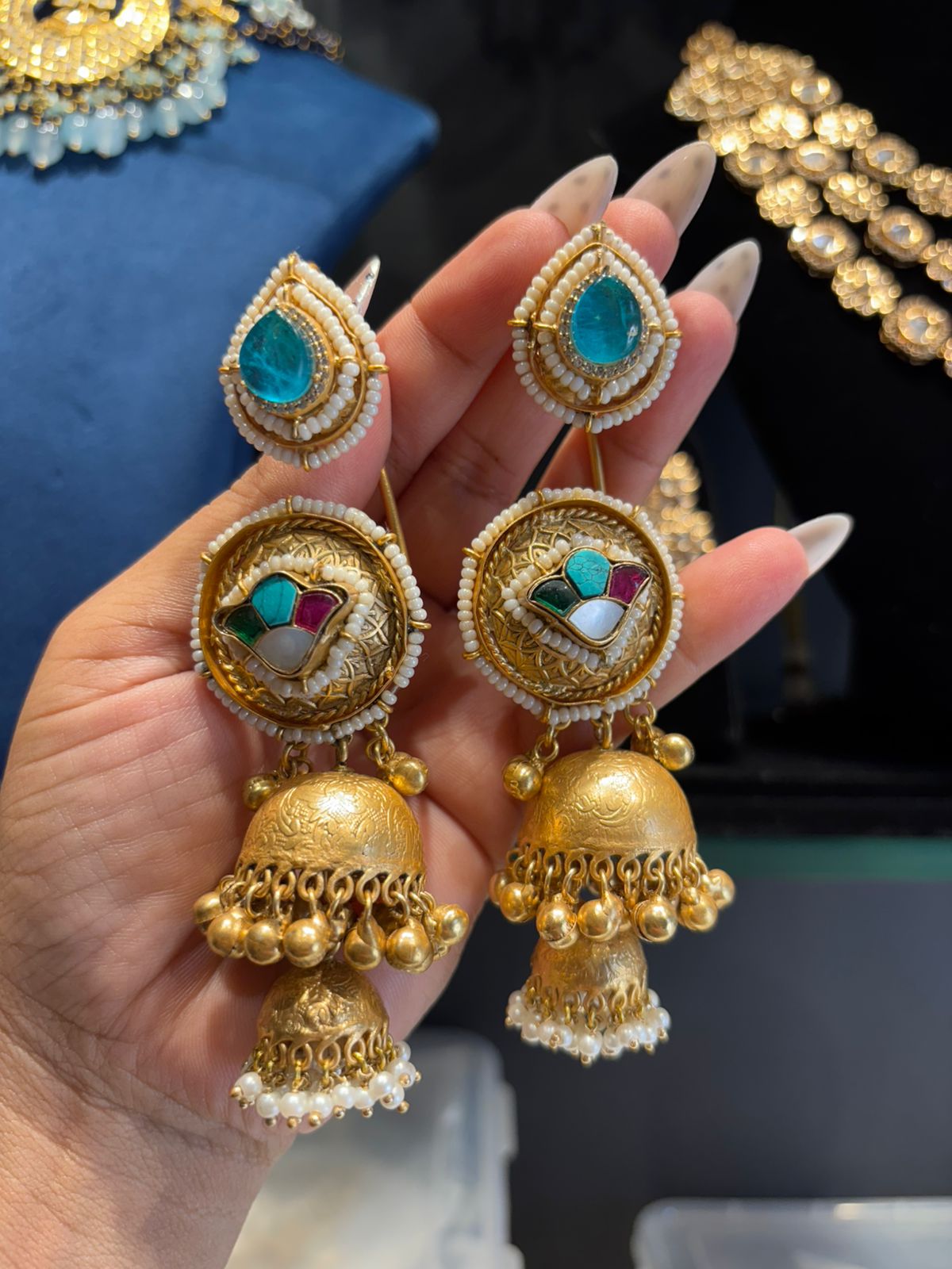 Aarini Ear Cuff Jhumkas