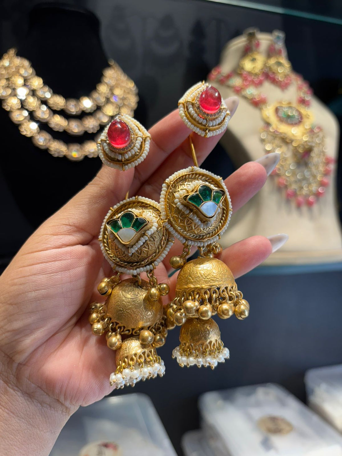 Aarini Ear Cuff Jhumkas