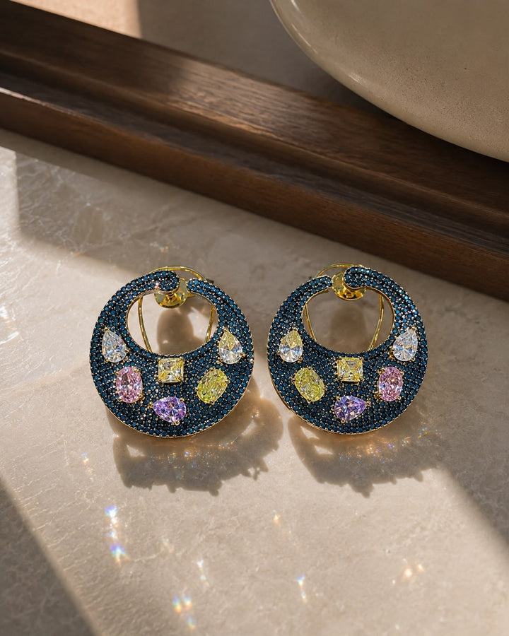 Cosmic Spark Stud Earrings