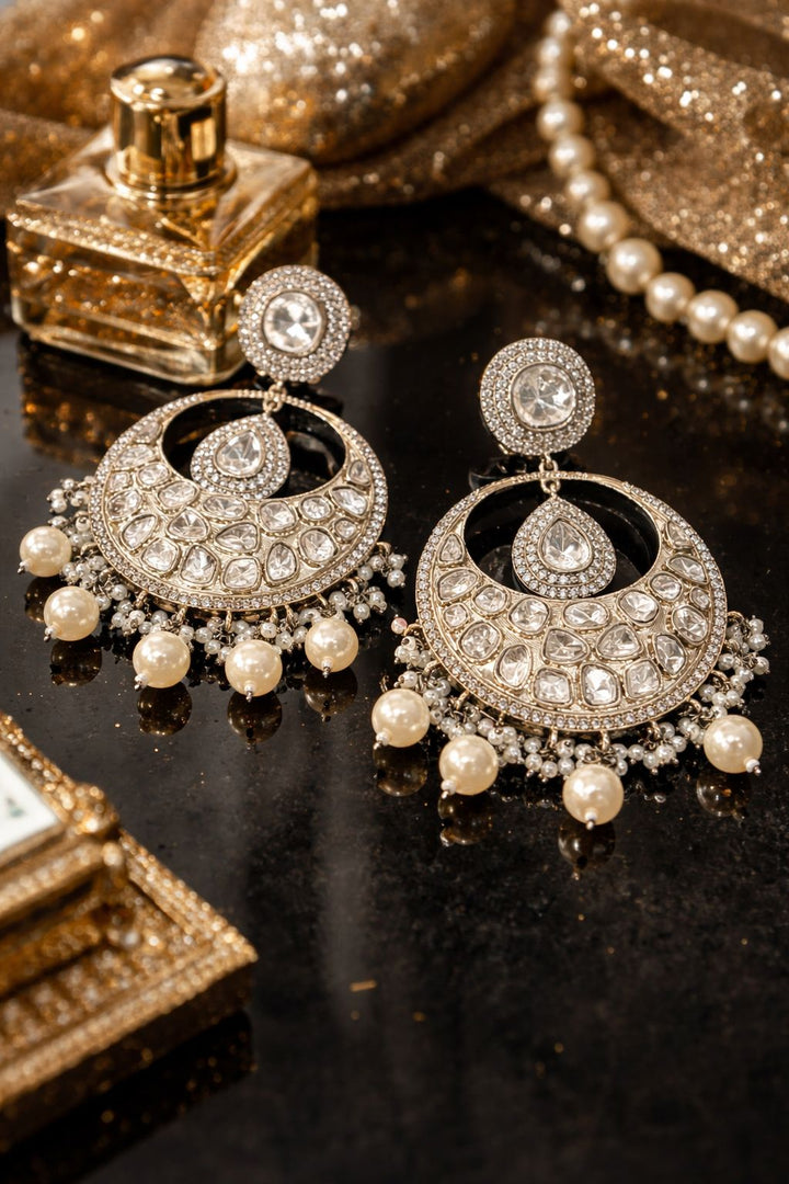 Noor Glaze Chandbali Earrings