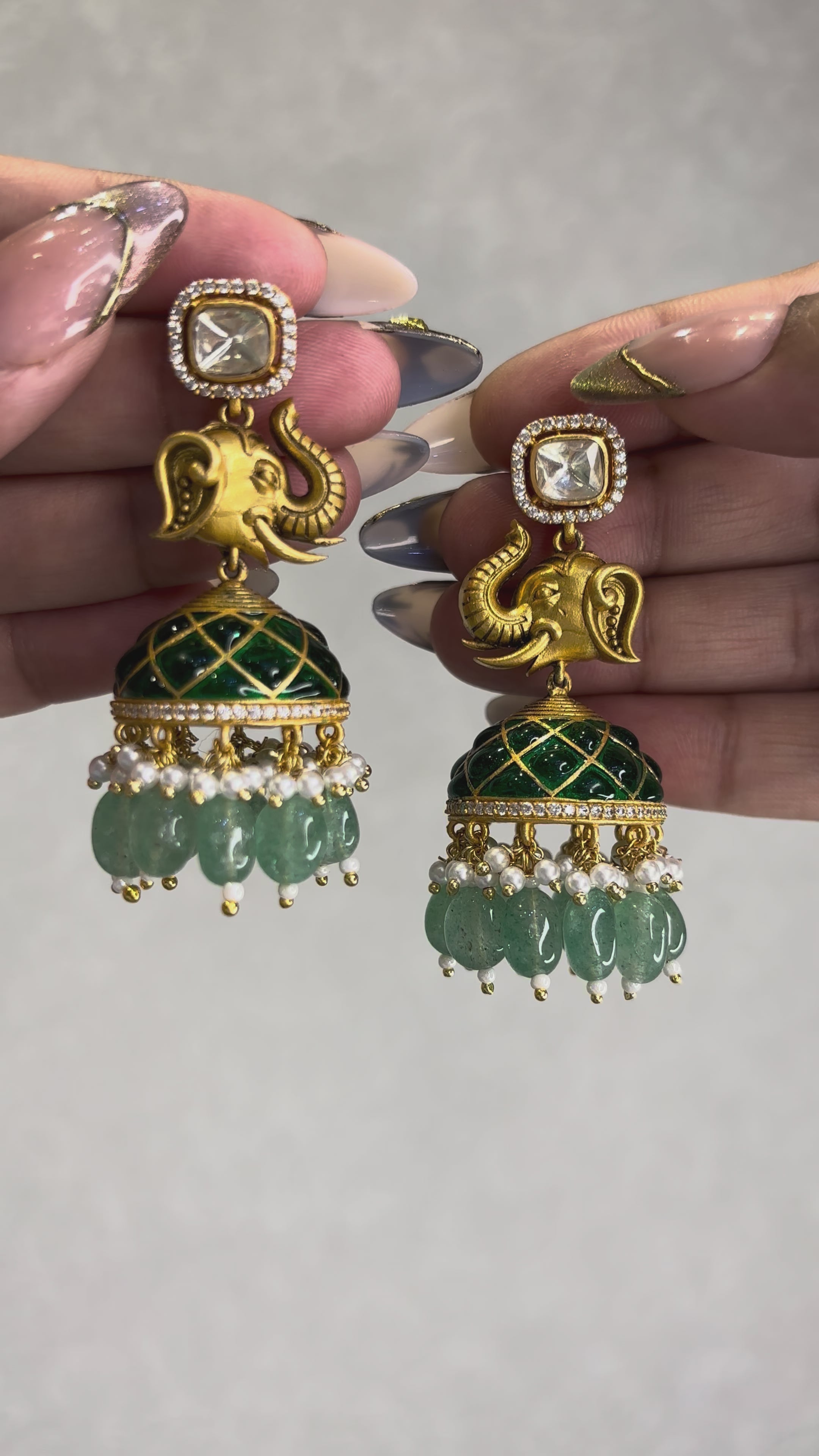 Gaja Royal Moissanite Necklace Set