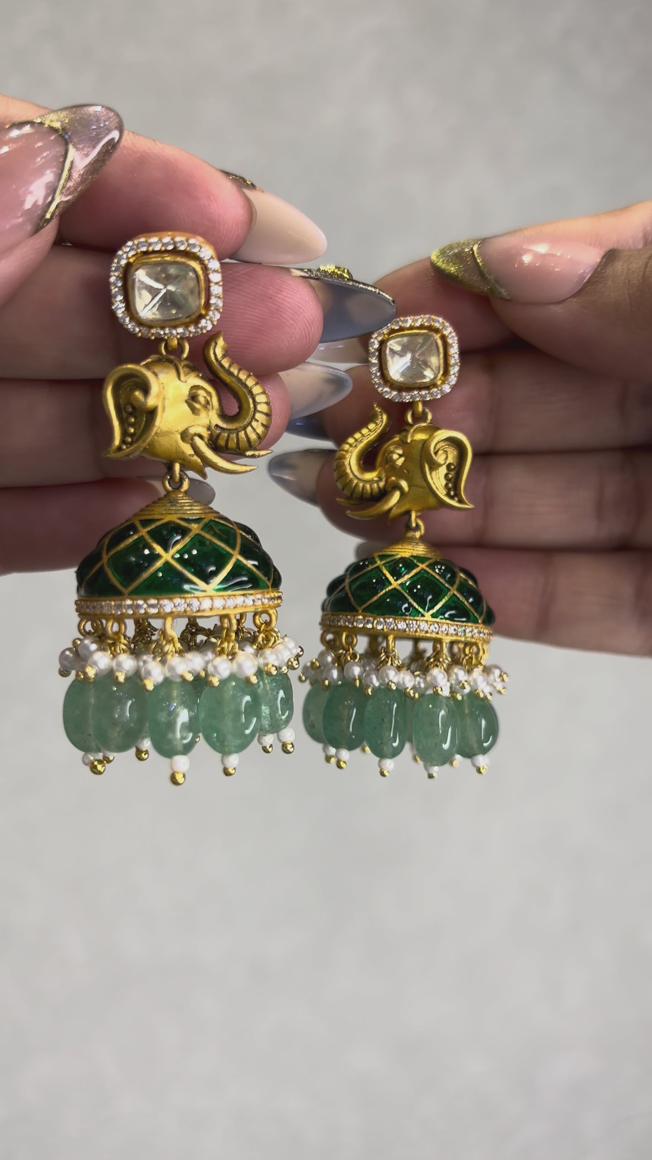 Gaja Royal Moissanite Necklace Set