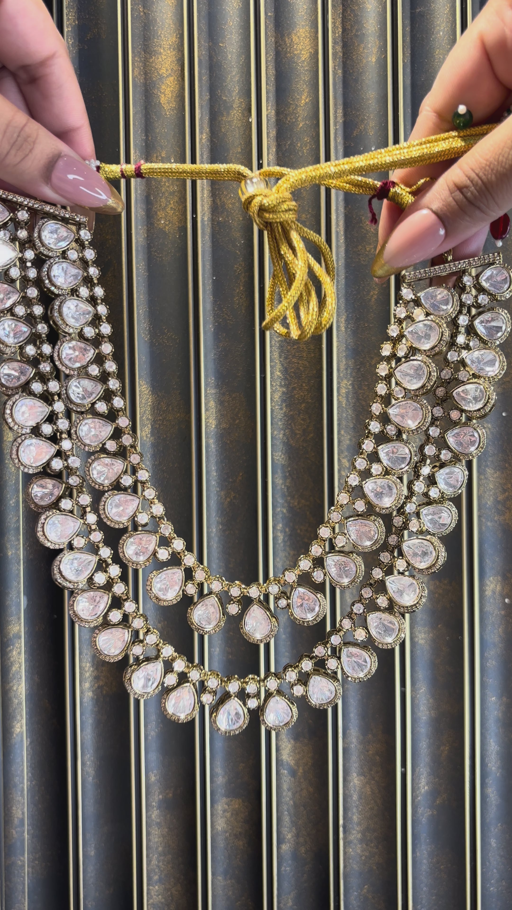 Double Layer Royal Necklace Set