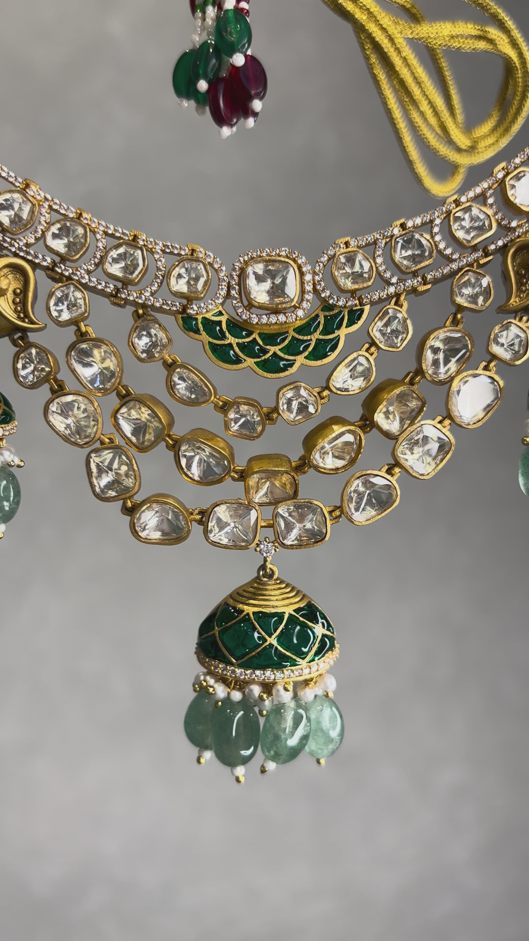 Gaja Royal Moissanite Necklace Set