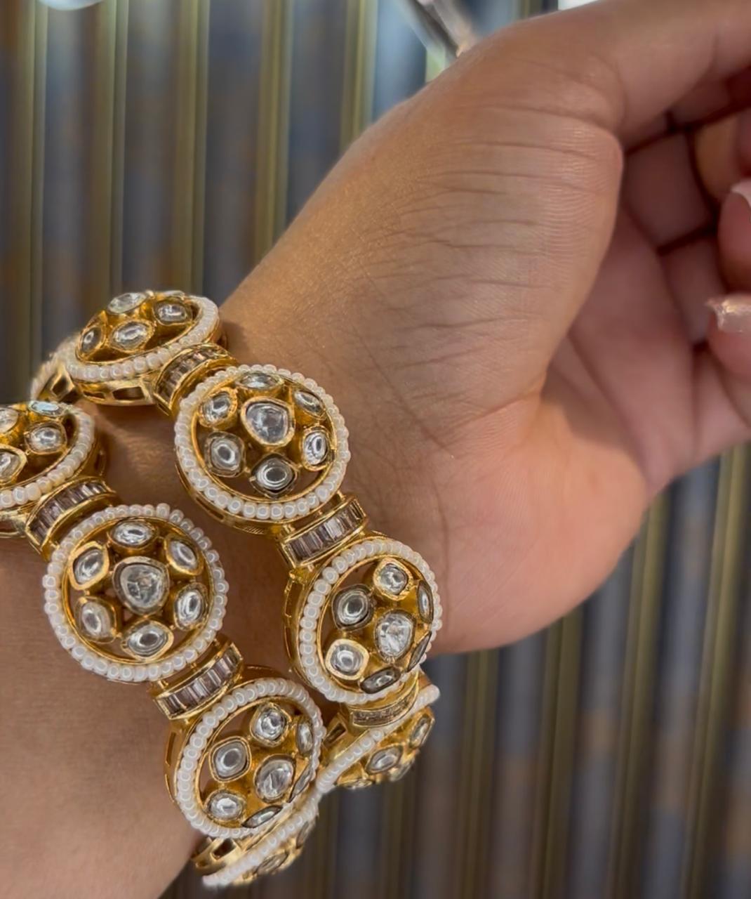 Royal Polki Bloom Bangles